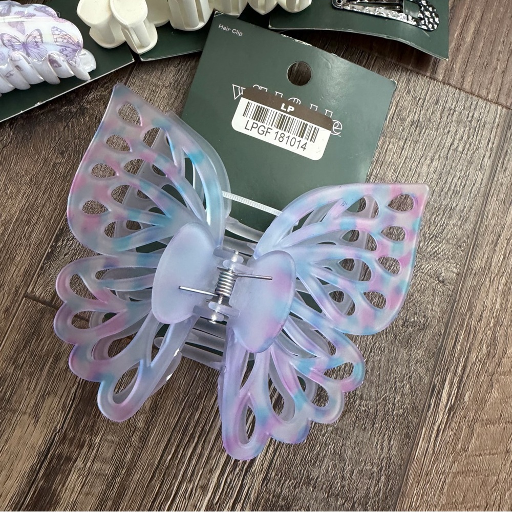 Lot of Wild Fable Claw Clip Banana Clip Flower Butterfly Clip Clips - Picture 2 of 5